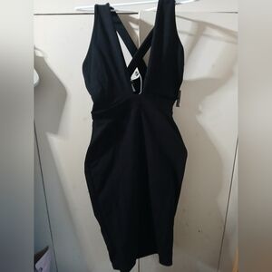Wet Seal Black Backless Dress
